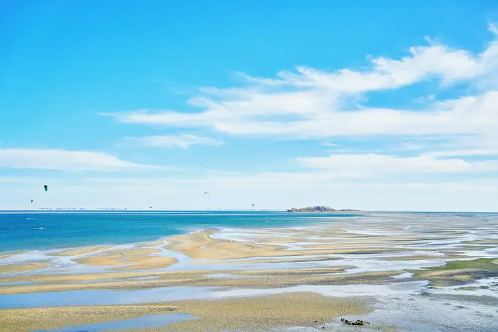 dakhla kitesurfing laguna maroko - plitva laguna idealna za kajtanje